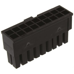 1000 pcs - Molex, Micro-Fit 3.0 Female Connector Housing, 3mm Pitch, 18 Way, 2 Row