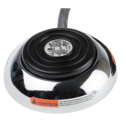 1 pcs - RS PRO Light Duty Momentary Foot Switch - Chrome Plated Zinc Case Material, SP-CO, 10 A @ 250 V ac Contact Current,