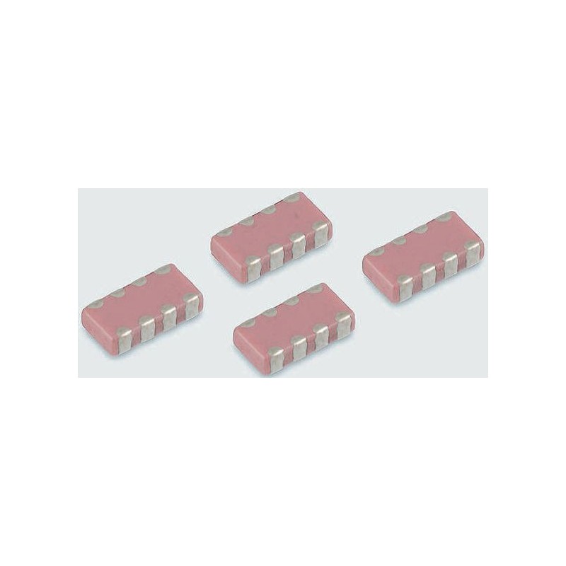 4000 pcs - Yageo Array Capacitor 1nF 50V dc ±10% 4-way X7R Dielectric , 0612 (1632M), C-Array, Surface Mount