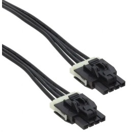 125 pcs - Molex 4 Way Female Nano-Fit to 4 Way Female Nano-Fit Wire to Board Cable, 1m