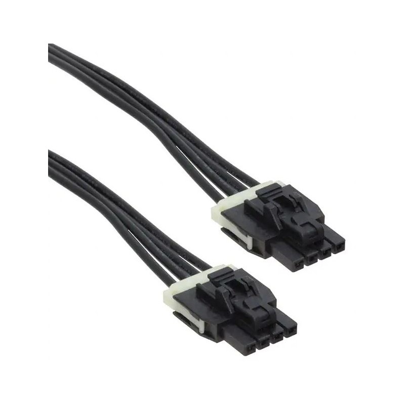 125 pcs - Molex 4 Way Female Nano-Fit to 4 Way Female Nano-Fit Wire to Board Cable, 1m