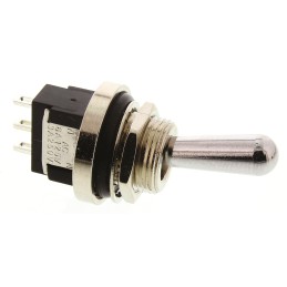 1 pcs - KNITTER-SWITCH Toggle Switch, Panel Mount, On-On, SPDT, Solder Terminal, 250V ac