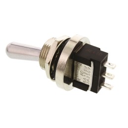 1 pcs - KNITTER-SWITCH Toggle Switch, Panel Mount, On-On, SPDT, Solder Terminal, 250V ac