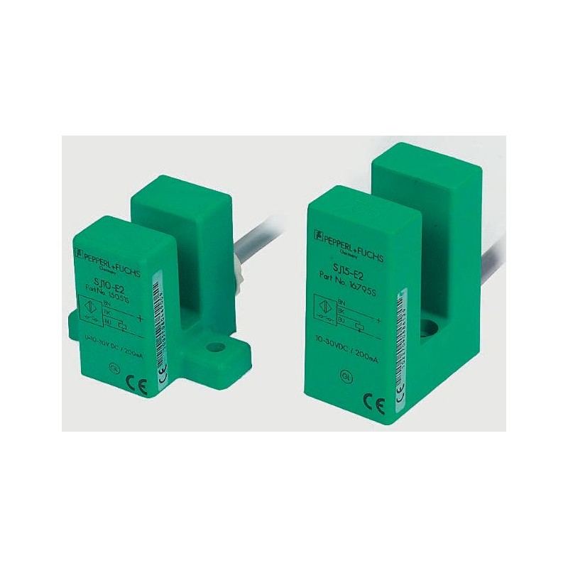 1 pcs - Pepperl + Fuchs Inductive Slot-Style Proximity Sensor, 15 mm Detection, 20 - 253 V ac, IP67