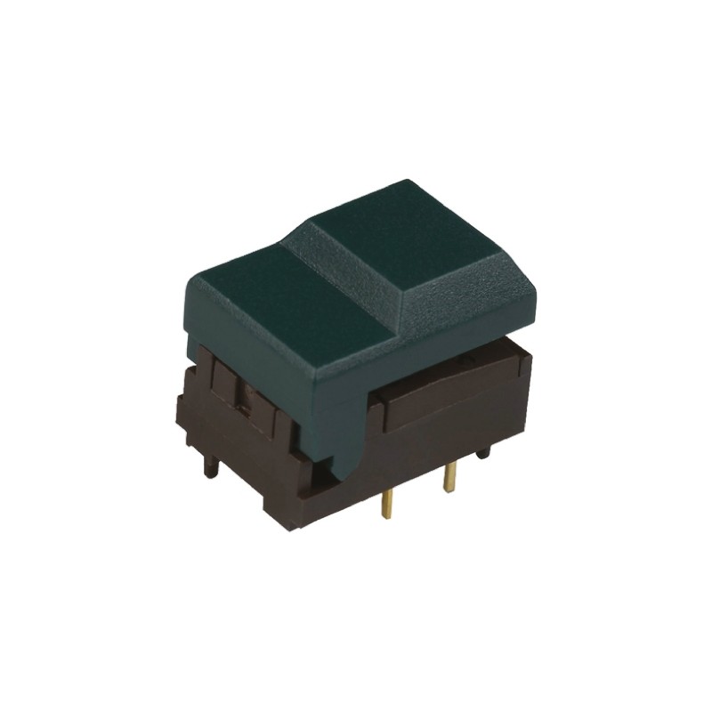 1 pcs - Grey Tact Switch, SPST 10 mA @ 24 V dc