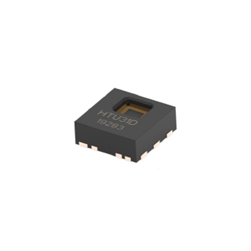 2 pcs - TE Connectivity HTU31D Series Temperature & Humidity Sensor, Digital Output, Surface Mount, I2C, ±2%RH, 6 Pins