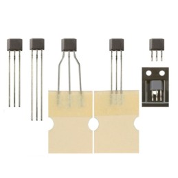 2 pcs - Honeywell Single-Axis Through Hole Hall Effect Sensor, TO-92, 3-Pin