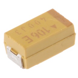 5 pcs - KYOCERA AVX 10μF MnO2 Tantalum Capacitor 25V dc, TPS Series