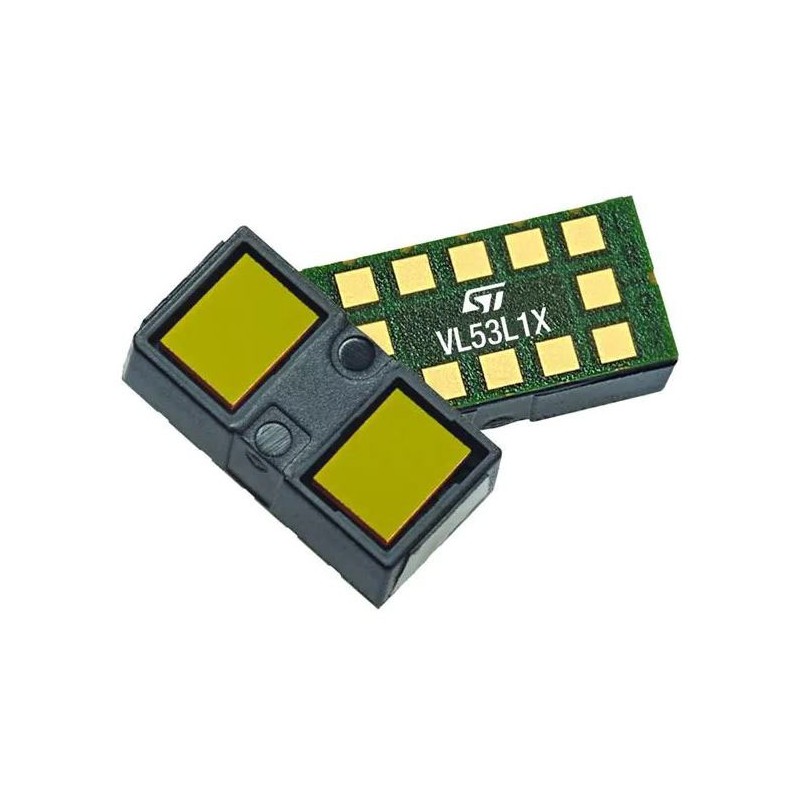 2 pcs - VL53L1CBV0FY/1 STMicroelectronics, VL53L1 Time-of-Flight, 4m 2.6 V to 3.5 V 12-Pin LGA