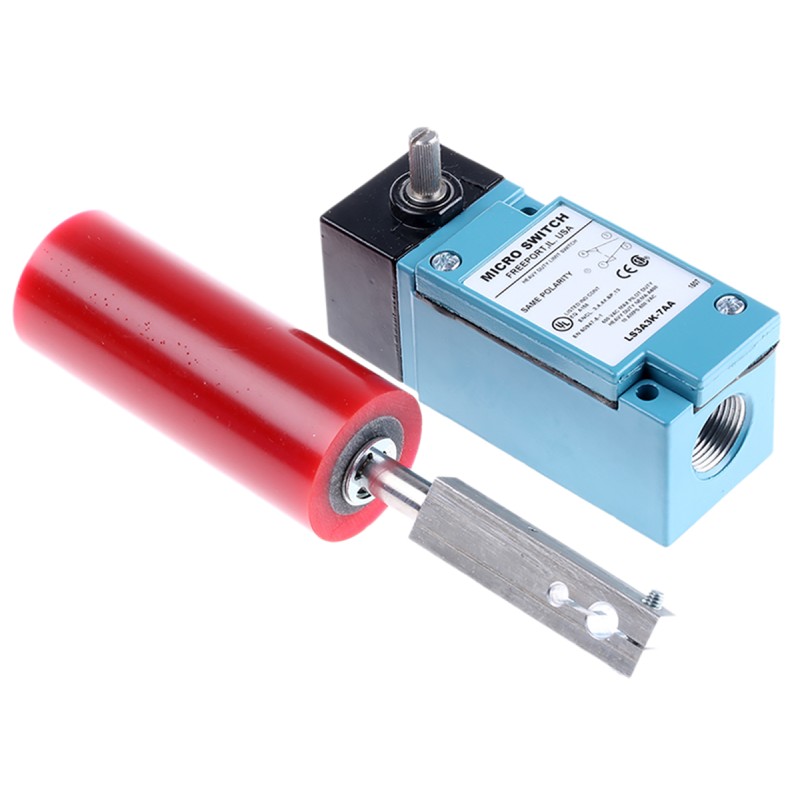 1 pcs - Honeywell HDLS Series Roller Lever Limit Switch, NO/NC, IP67, SPDT, Die Cast Zinc Housing, 600V ac Max, 10A Max