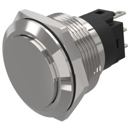 1 pcs - EAO 82 Series Push Button Switch, Latching, Panel Mount, 22.3mm Cutout, SPDT, 240V, IP65, IP67