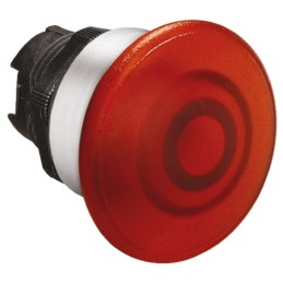 1 pcs - Lovato Platinum Series Red Spring Return Push Button Head, 22mm Cutout, IP66, IP67, IP69K