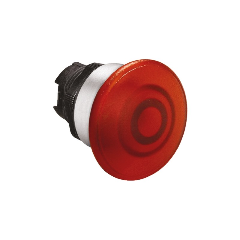 1 pcs - Lovato Platinum Series Red Spring Return Push Button Head, 22mm Cutout, IP66, IP67, IP69K
