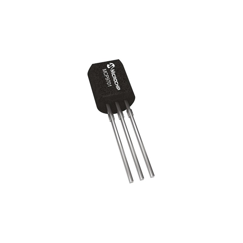 20 pcs - Microchip Voltage Temperature Sensor, Voltage Output, Through Hole Mount, Analogue, ±2°C, 3 Pins