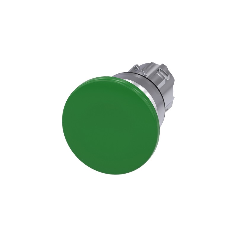 1 pcs - Siemens SIRIUS ACT Series Green Momentary Push Button, 22mm Cutout, IP66, IP67, IP69K