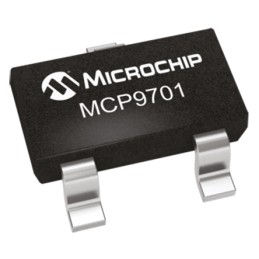 20 pcs - Microchip Voltage Temperature Sensor, Voltage Output, Surface Mount, Analogue, ±4°C, 3 Pins