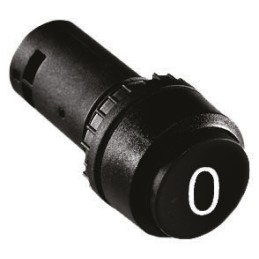 1 pcs - ABB Compact Series Push Button, Panel Mount, 22mm Cutout, SPST, IP69K