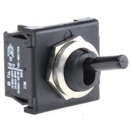 1 pcs - Marquardt Toggle Switch, Panel Mount, On-Off, DPST, Tab Terminal