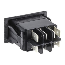 1 pcs - Carlingswitch Illuminated DPDT, Latching Rocker Switch Panel Mount