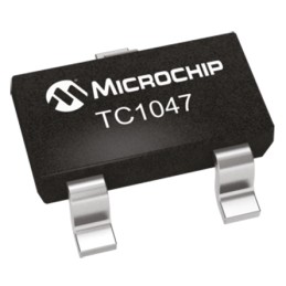 20 pcs - Microchip Voltage Temperature Sensor, Voltage Output, Surface Mount, Analogue, ±2°C, 3 Pins