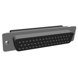 1 pcs - TE Connectivity HDP-20 50 Way Cable Mount D-sub Connector Socket