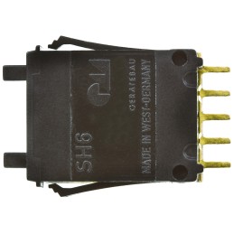 1 pcs - APEM Pushwheel Switch BCD Pushwheel Through Hole PCB 100mΩSH6-131-AKK2