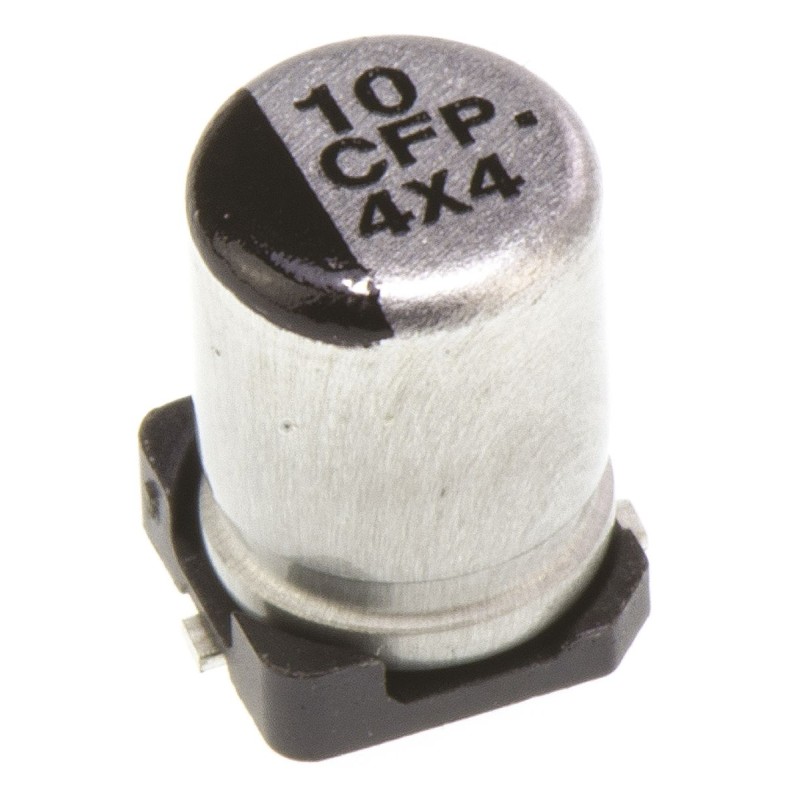 5 pcs - Panasonic 10μF Aluminium Electrolytic Capacitor 16V dc, Surface Mount - EEEFP1C100AR