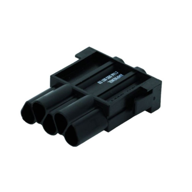 5 pcs - Amphenol Industrial Heavy Duty Power Connector Module, 16A, Male, C146 Series, 5 Contacts