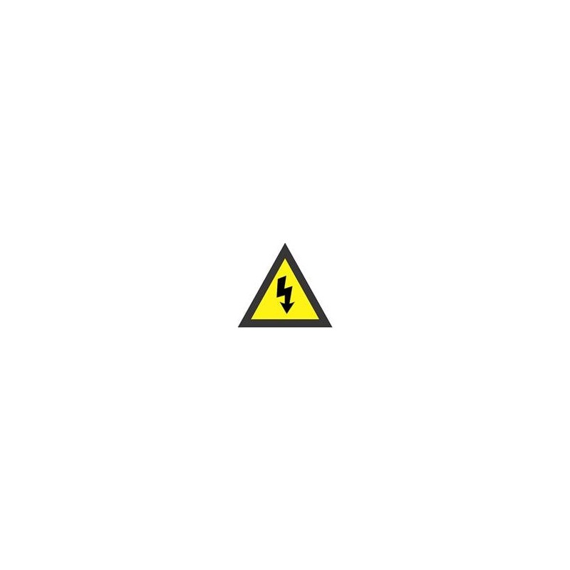 10 pcs : WL33Y - Labels & Industrial Warning Signs Warning Label Vinyl Electrical Symbol