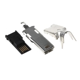 5 pcs - Hirose Straight, Cable Mount, Plug Type B 2.0 USB Connector