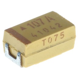 5 pcs - KYOCERA AVX 100μF MnO2 Tantalum Capacitor 10V dc, TPS Series