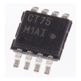 25 pcs - onsemi Temperature Sensor, Digital Output, Surface Mount, Serial-I2C, SMBus, ±1°C, 8 Pins