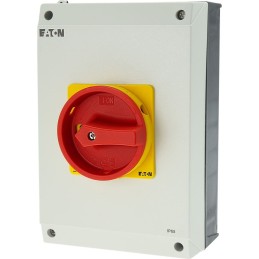 1 pcs - Eaton 6P Pole Surface Mount Isolator Switch - 63A Maximum Current, 22kW Power Rating, IP65