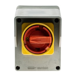 1 pcs - SANTON 4P Pole Wall Mount Isolator Switch - 40A Maximum Current, 15kW Power Rating