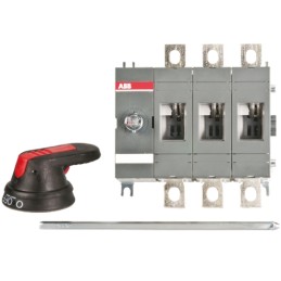 1 pcs - ABB 3P Pole Base Mounting Isolator Switch - 200A Maximum Current, 144kW Power Rating, IP65