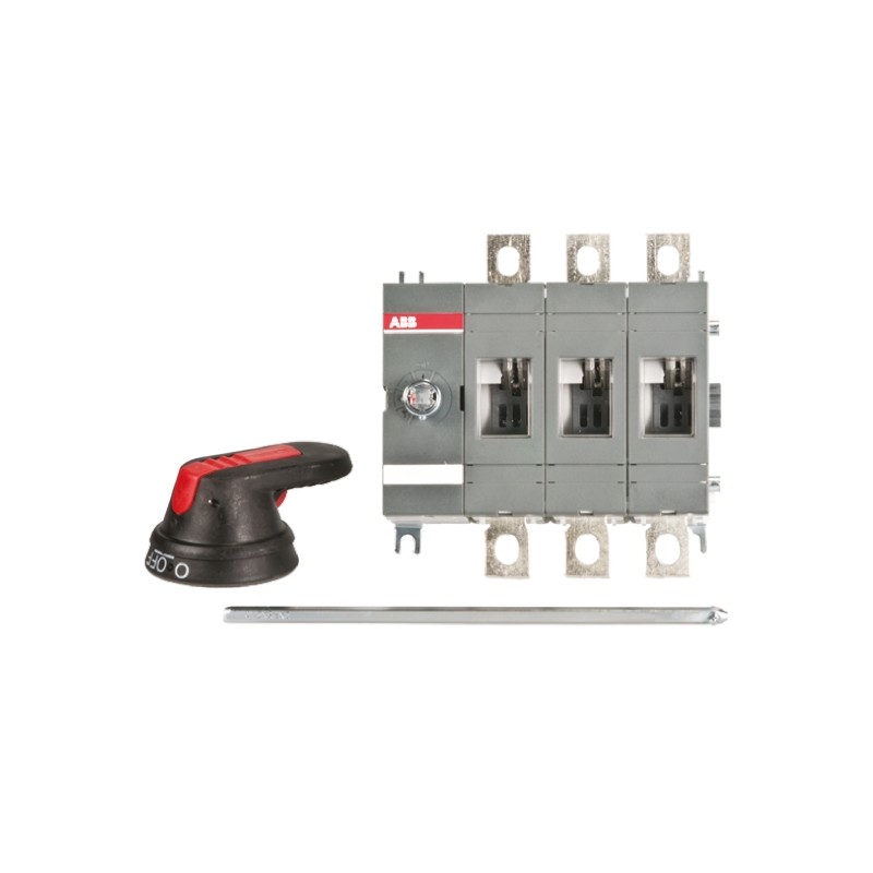 1 pcs - ABB 3P Pole Base Mounting Isolator Switch - 200A Maximum Current, 144kW Power Rating, IP65