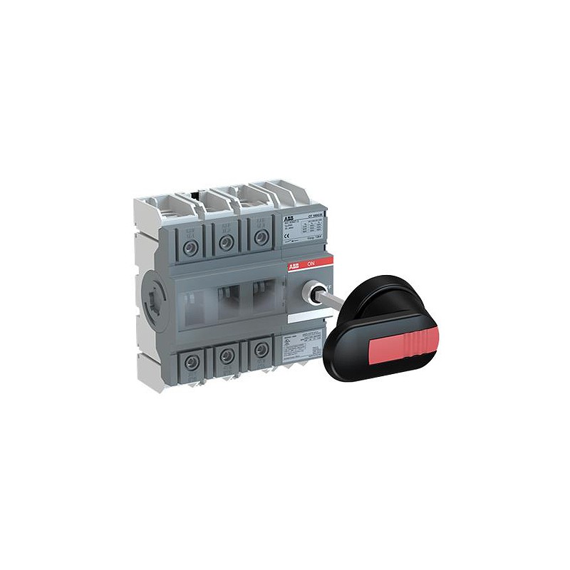 1 pcs - ABB 3P Pole Base Mounting Isolator Switch - 160A Maximum Current, 132kW Power Rating, IP20, IP65