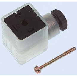 50 pcs - Hirschmann GDML 2P+E DIN 43650 A, Female Solenoid Valve Connector, with Indicator Light, 250 V Voltage