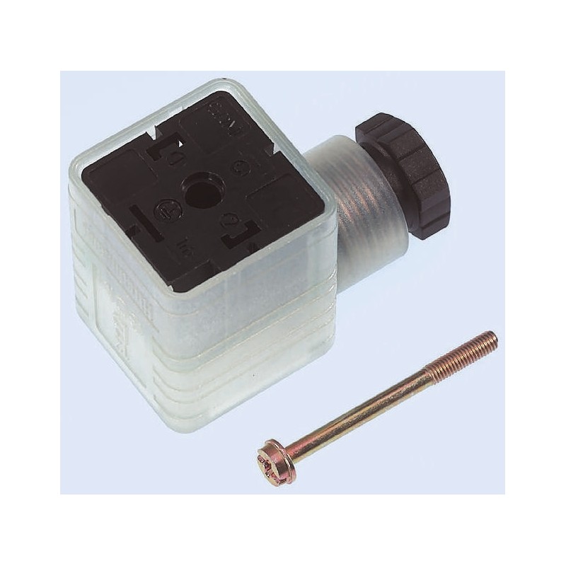 50 pcs - Hirschmann GDML 2P+E DIN 43650 A, Female Solenoid Valve Connector, with Indicator Light, 250 V Voltage