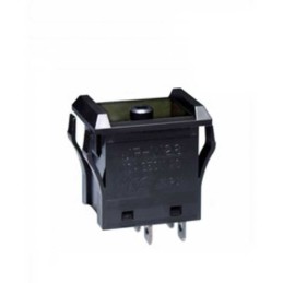 1 pcs - NKK Switches Push Button Switch, (On)-Off, Panel Mount, DPST, 125V