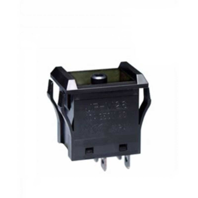 1 pcs - NKK Switches Push Button Switch, (On)-Off, Panel Mount, DPST, 125V