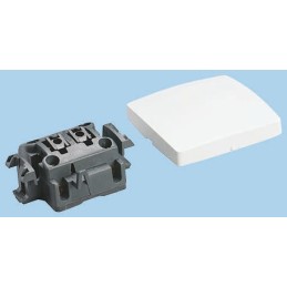 1 pcs - Legrand White Rocker Light Switch, 2 Way, Oteo