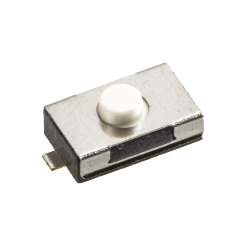 1 pcs - White Tactile Switch, SPST 50 mA @ 12 V dc 0.8mm Surface Mount