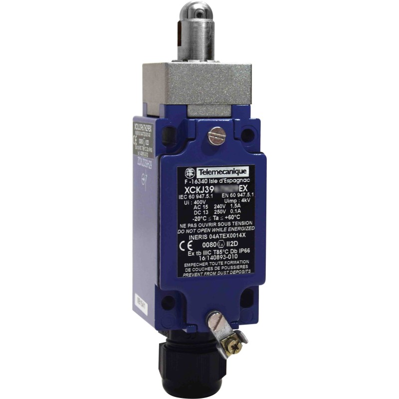1 pcs - Telemecanique Sensors Roller Limit Switch, 2NC/1NO, IP66, IP67, Metal Housing, 6A Max