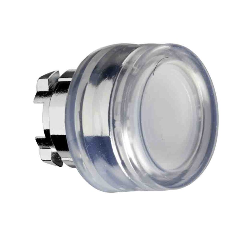 1 pcs - Schneider Electric Harmony XB4 Series White Momentary Push Button Head, 22mm Cutout