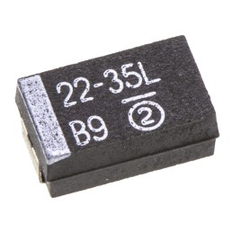 5 pcs - Vishay 22μF MnO2 Tantalum Capacitor 35V dc, 593D Series