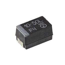 5 pcs - Vishay 10μF MnO2 Tantalum Capacitor 50V dc, TR3 Series