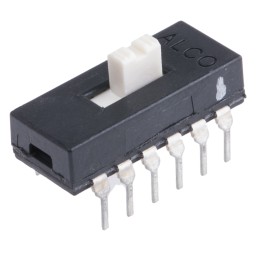 1 pcs - TE Connectivity PCB Slide Switch 4PDT Latching 300 mA @ 115 V dc Slide
