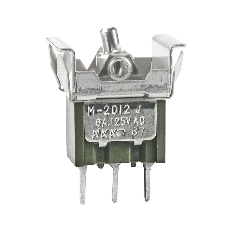 1 pcs - NKK Switches Toggle Switch, Panel Mount, On-(On), SPDT, Through Hole Terminal, 125V ac