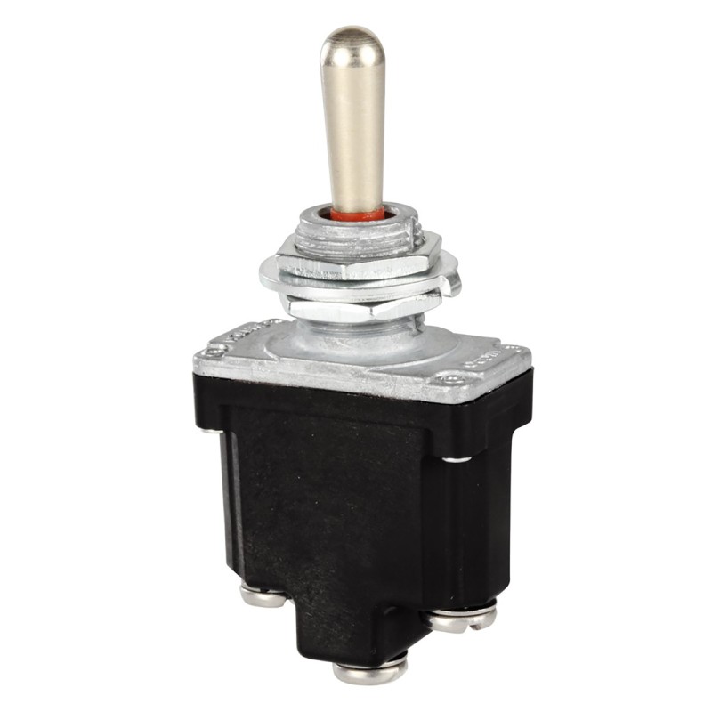 1 pcs - Honeywell Toggle Switch, Panel Mount, On-Off-On, SPDT, Screw Terminal, 250 V ac, 277 V ac